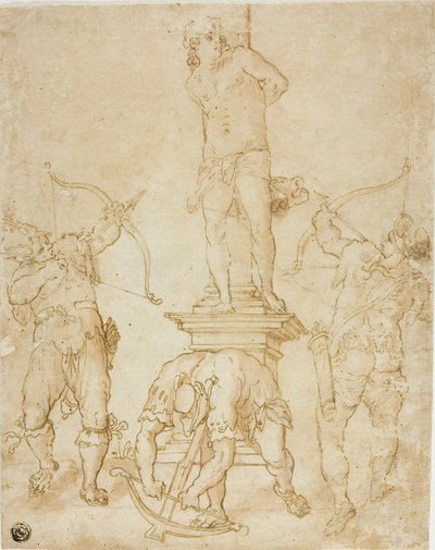 Martyrdom of Saint Sebastian by Bartholomaeus Spranger