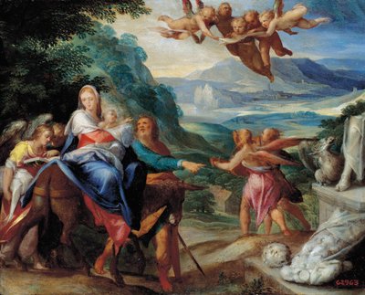 The Flight Into Egypt by Bartholomaeus Spranger