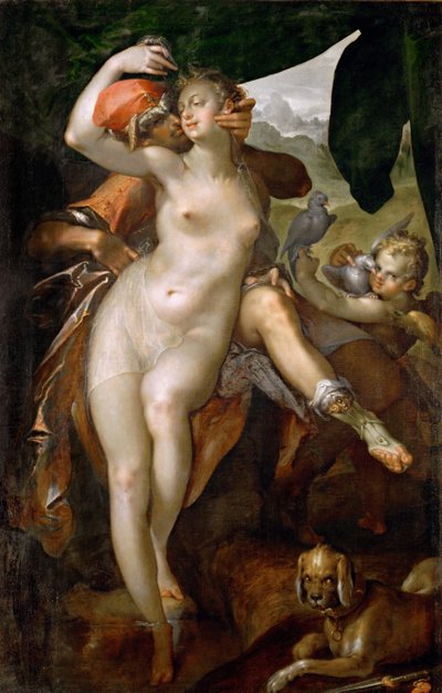 Venus and Adonis, ca 1595-1597 by Bartholomaeus Spranger