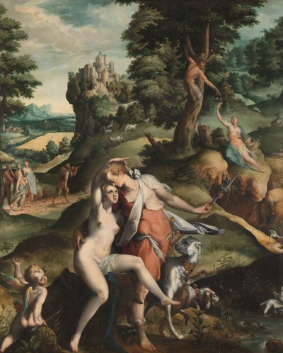 Venus and Adonis by Bartholomeus Spranger