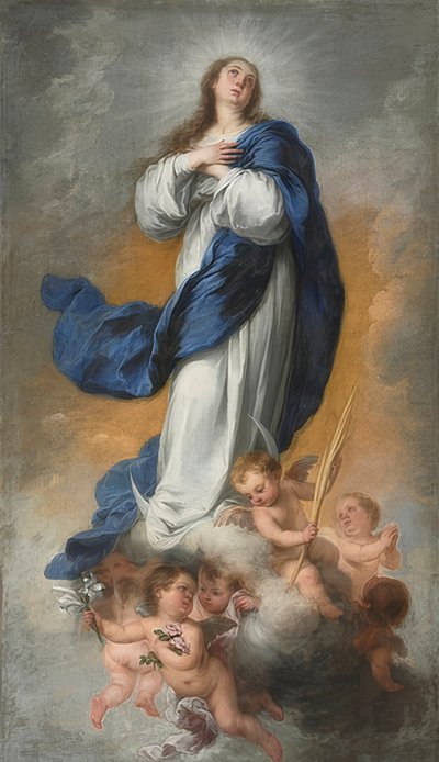 The Immaculate Conception. Around 1680 by Bartolomé Esteban Murillo