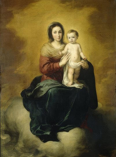 Madonna with Child. 1660-80 by Bartolomé Esteban Murillo