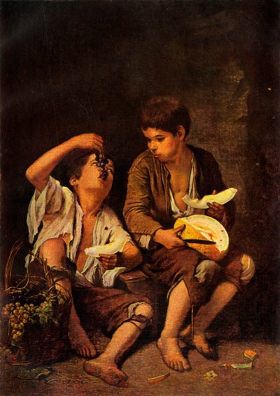 The Melon Eaters, c1650, 1946 by Bartolomé Esteban Murillo