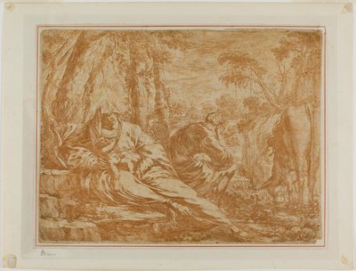 Rest on the Flight into Egypt by Bartolomeo Biscaino