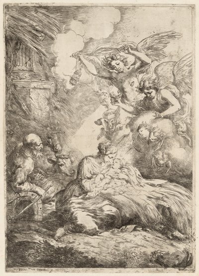 The Nativity by Bartolomeo Biscaino