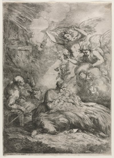 The Nativity by Bartolomeo Biscaino