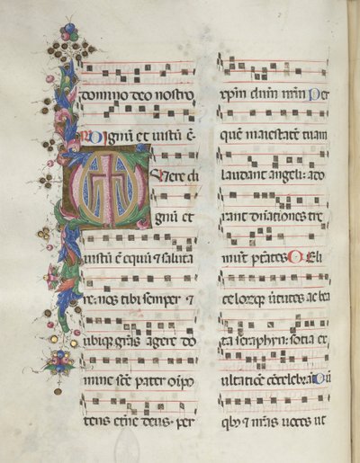 Missal: Fol. 184v: Cross, Foliage by Bartolomeo Caporali