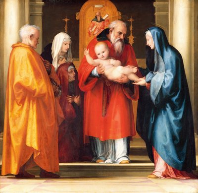 Presentation of Jesus in Temple (detail) by Bartolomeo Fra
