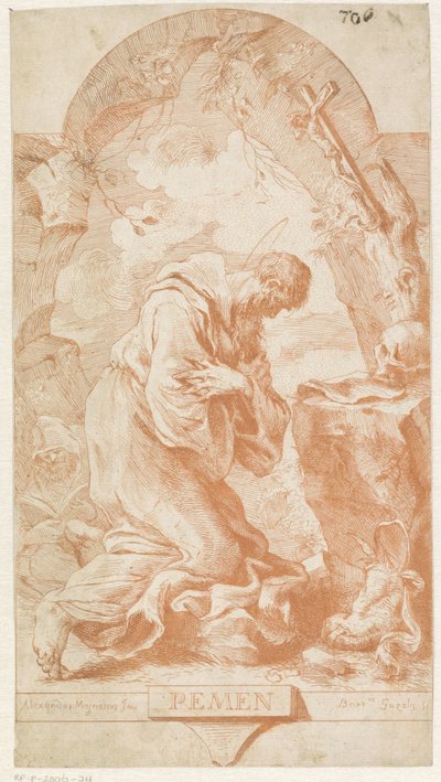 Saint Jerome by Bartolomeo Gazalis