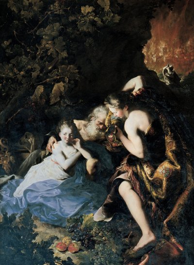 Lot and His Daughters by Bartolomeo Guidobono