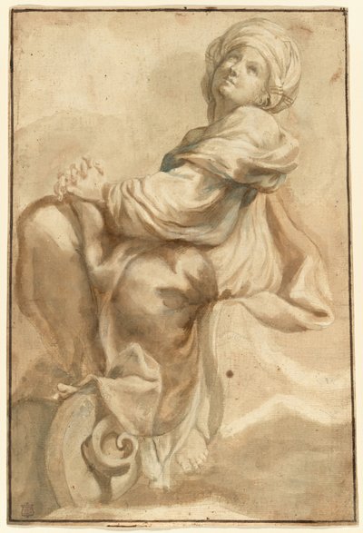 Seated Sibyl by Bartolomeo Guidobono