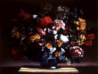 Still Life of Flowers in an Urn by Bartolomeo Perez