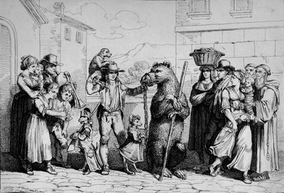 Il Ballo dell Orso by Bartolomeo Pinelli