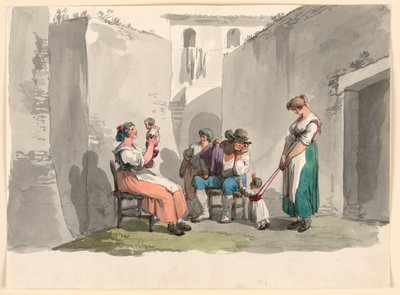 In Tivoli by Bartolomeo Pinelli
