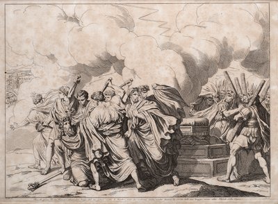 Romulus Murdered by the Senators by Bartolomeo Pinelli