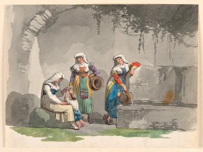 Three South-Italian Women by Bartolomeo Pinelli