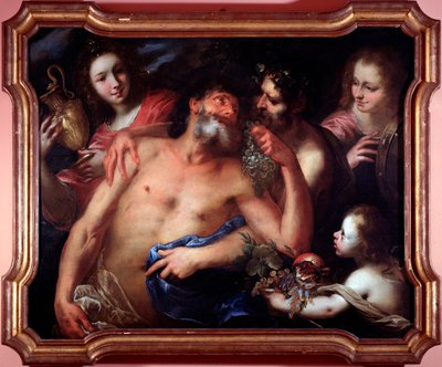 Drunken Silenus by Bartolommeo Biscaino