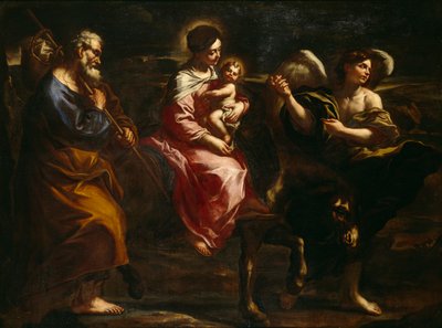 The Flight into Egypt by Bartolommeo Biscaino