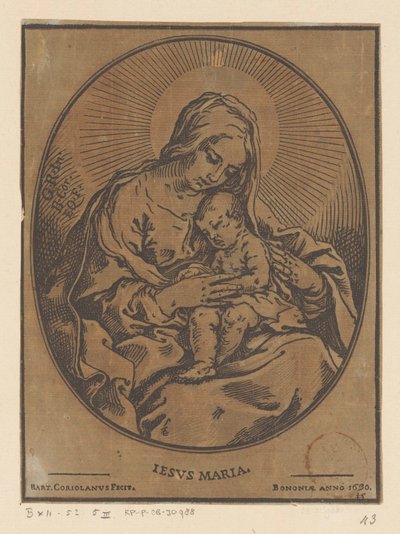 Mary with the Christ Child by Bartolommeo Coriolano