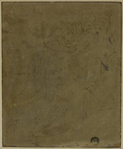 After the Antique: Greek and Amazon by Battista Franco