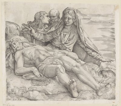 The Lamentation by Battista Franco