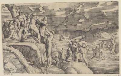 The Flood by Battista Franco