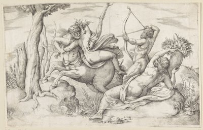 The abduction of Deianira by Battista Franco