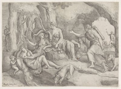 Diana and Her Nymphs by Battista Franco