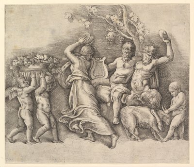 A Bacchanal by Battista Franco Veneziano