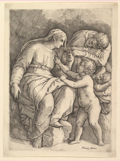 The Holy Family by Battista Franco Veneziano