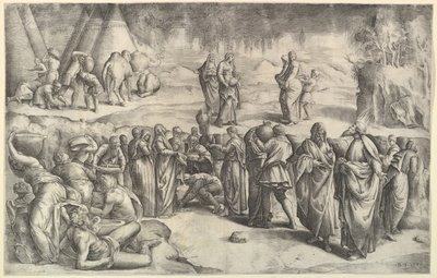 The Israelites Gathering Manna, ca. 1547 by Battista Franco Veneziano