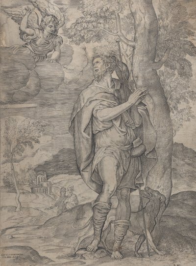 Saint Roch by Battista del Moro