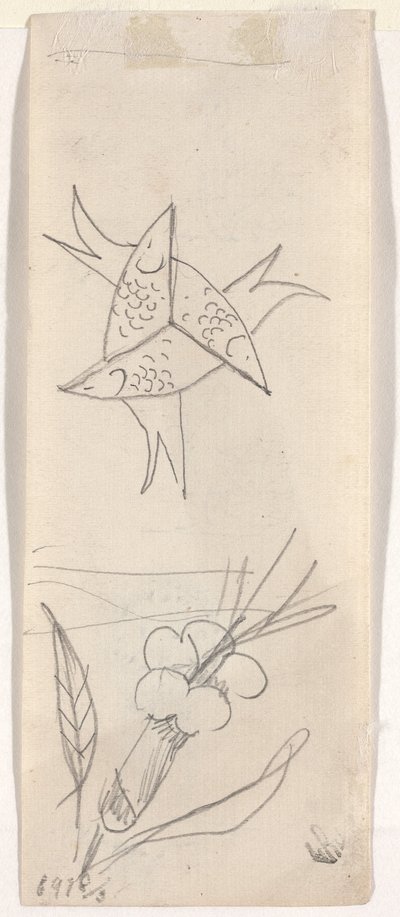Sheet of Sketches by Beatrice Godwin Whistler