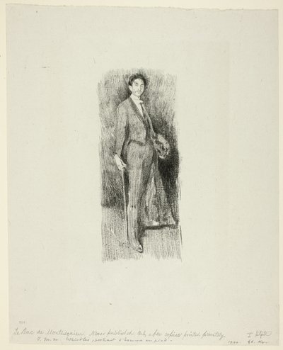Count Robert de Montesquiou by Beatrix Godwin Whistler