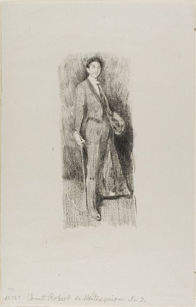 Count Robert de Montesquiou by Beatrix Godwin Whistler