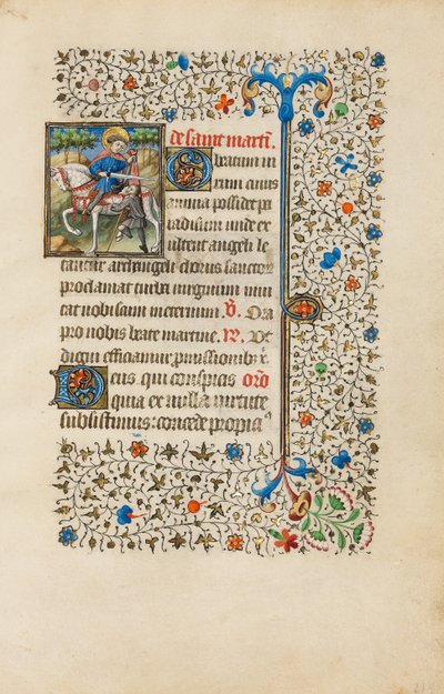 Saint Martin Dividing his Cloak by Bedford Master
