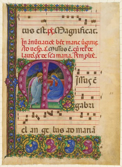 The Annunciation to the Virgin by Belbello da Pavia