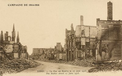 The Rue au Buerre, 27 June 1915 by Belgian Photographer