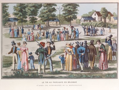 Game of Papegay in Belgium by Belgian School