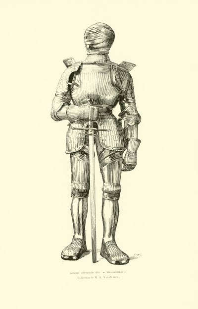 German Maximilian suit of armour by Belgian School