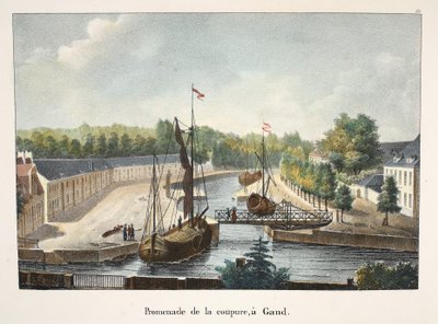 Promenade de la Coupure, à Gand by Belgian School