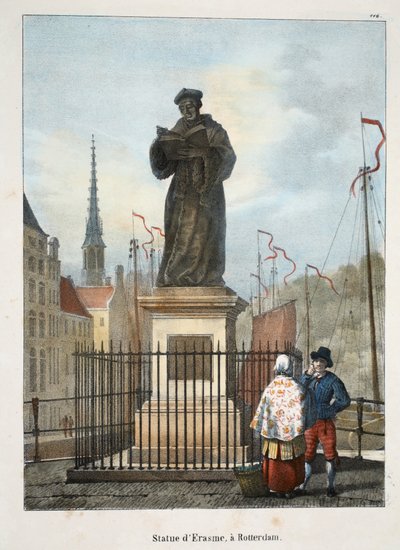 Statue of Erasmus in Rotterdam by Belgian School