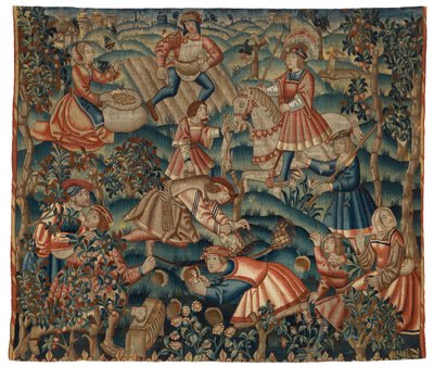 Tapestry, Month of September by Belgian School