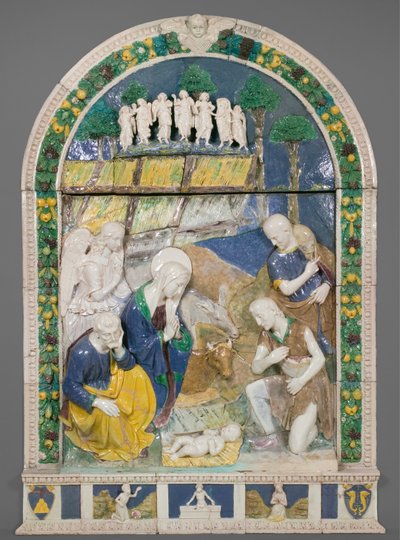 Adoration of the Shepherds by Benedetto Buglioni