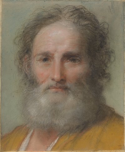 Head of a Bearded Man by Benedetto Luti
