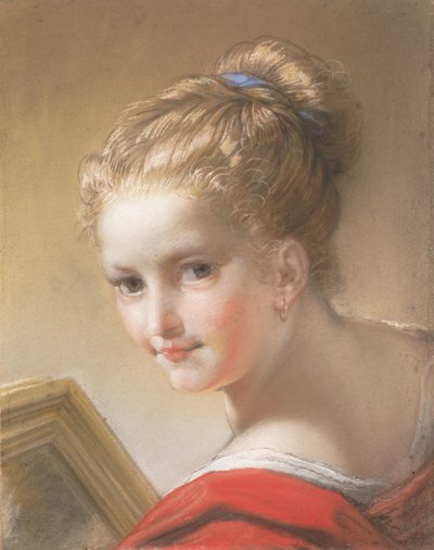 Study of a Girl in Red by Benedetto Luti