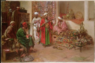 Arabs in an Interior by Benjamin 1845 1902 Constant