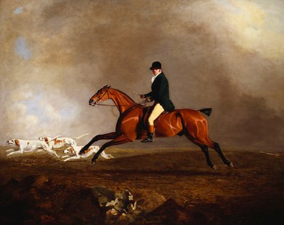 Thomas Mellish on his Hunter Saucebox by Benjamin Marshall