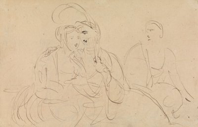 Study of Women Talking by Benjamin Robert Haydon