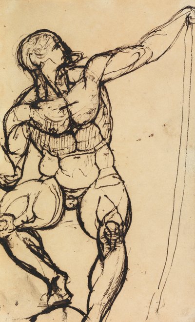 Study of a Male Nude by Benjamin Robert Haydon
